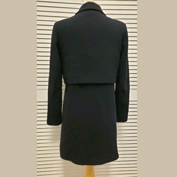 🔥SOLD THEORY Women Wool Blend Gold Button Coat. S - Picture 6 of 8